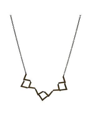 Amano Studio Chevron Necklace Geometric Brass Statement Fashion Jewelry Women